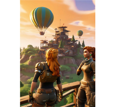 青少年卧室的宣传画 女士们，欢迎来到这个冒险！这里有一个神秘的城堡，你们将要探索它。你们有一把钥匙，可以打开大门，进入城堡。一旦进 - TenStickers