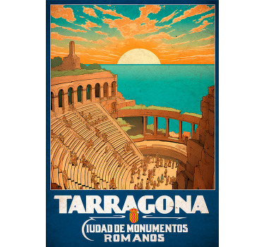 Poster tarragona ciudad romana - TenVinilo