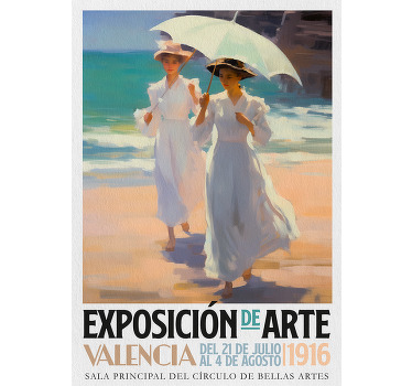 Póster arte Mujeres en la playa - TenVinilo