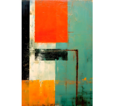 Poster art rectangles expressionnistes - TenStickers