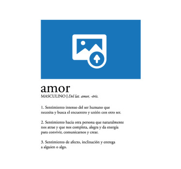 Poster personalizable definición de amor - TenVinilo