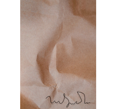 Affiche abstraite ancienne signature papier - TenStickers