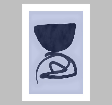 Affiche abstraite cadre violet - TenStickers