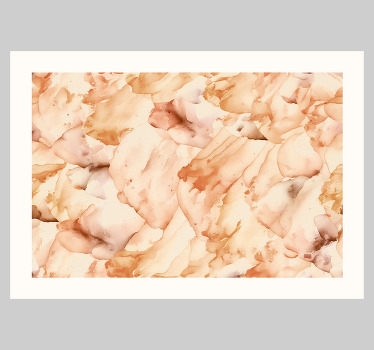 Affiche abstraite aquarelle avec cadre blanc - TenStickers