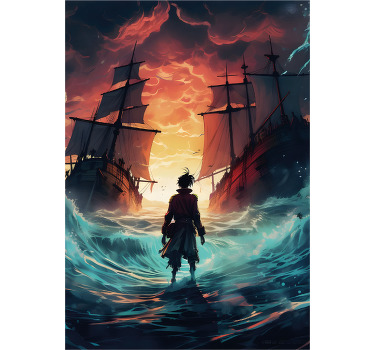epic pirate and shipwreck poster for teenager - TenStickers