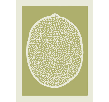 lime slices scandinavian poster - TenStickers