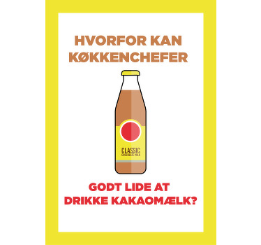 Chokolademælk joke plakat til køkken - TenStickers