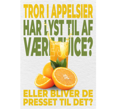 Appelsiner vittighed Køkken plakat - TenStickers