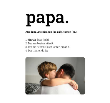 Poster Wohnzimmer beschreibung wort vater - TenStickers