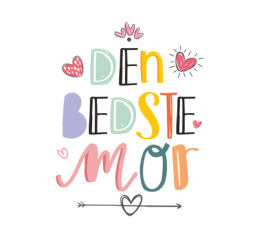 Den bedste mor plakat til stuen - TenStickers