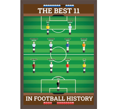 Poster ado meilleurs joueurs de football - TenStickers