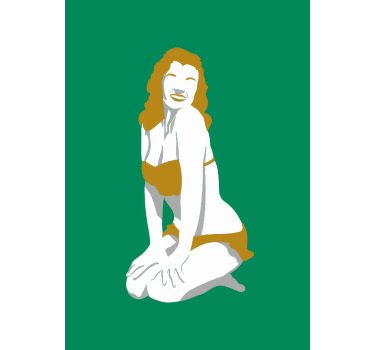 Pin-up filmske zvezde iz 50-ih Plakat - TenStickers