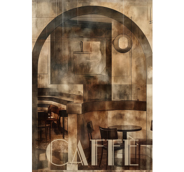 裝飾藝術海報咖啡 - TenStickers