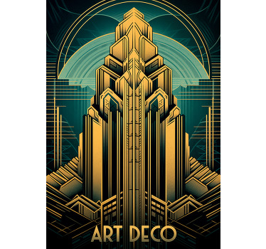 Art deco tower Art Déco poster - TenStickers