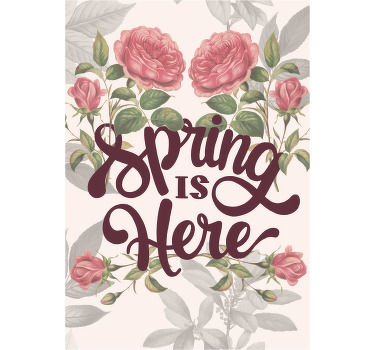 Foråret er her plakater med blomster - TenStickers