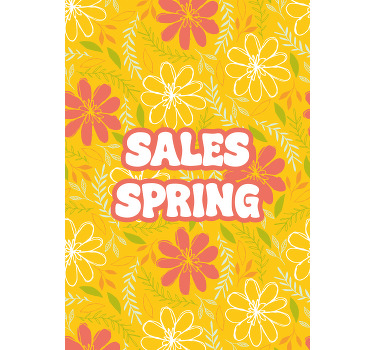 Forårsudsalgsblomster plakater med blomster - TenStickers