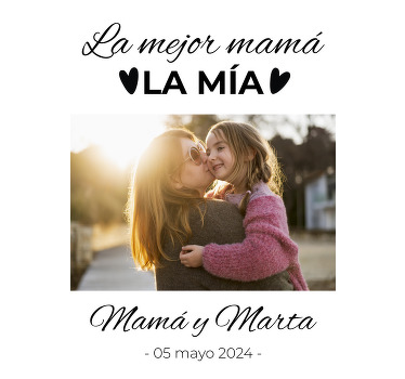 Poster salón la mejor mamá - TenVinilo