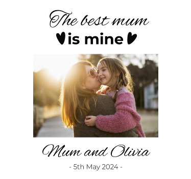 Den bedste mor plakat stue - TenStickers