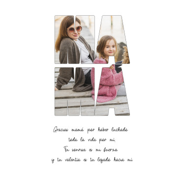 Poster salón gracias mama - TenVinilo