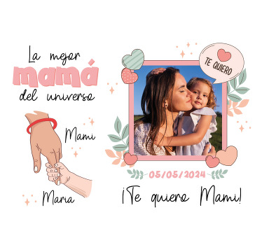 Poster salón la mejor madre del universo - TenVinilo