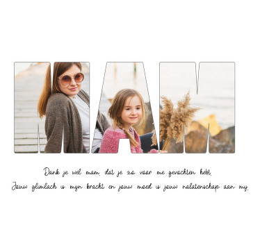 Bedankt mama evenementen poster - TenStickers