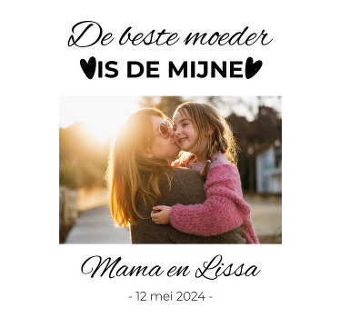 De beste moeder evenementen poster - TenStickers