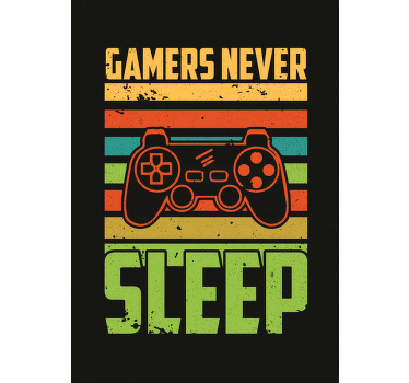 Poster jeux vidéo conception rétro - TenStickers