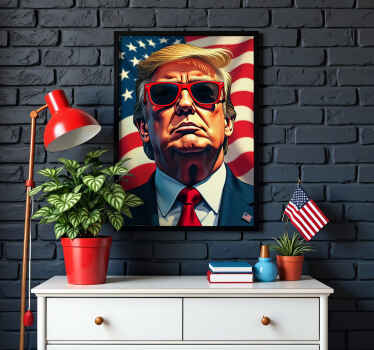 Trump's portrait poster - TenStickers