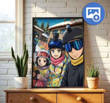 Upload dit billede i ghibli -stil Plakat der kan tilpasses - TenStickers