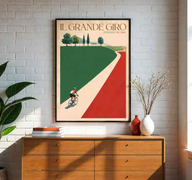 il grande giro cykel plakat - TenStickers