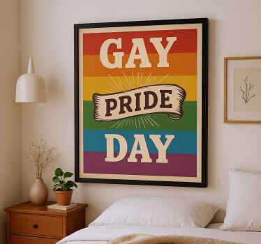 Poster Zitat gay-pride-tag - TenStickers