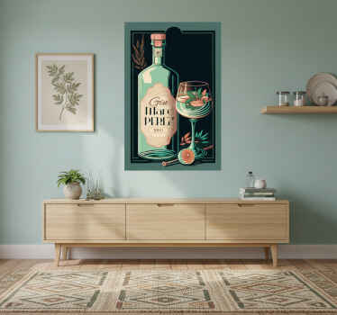 Poster cocina gintonic decorativo para tu hogar - TenVinilo