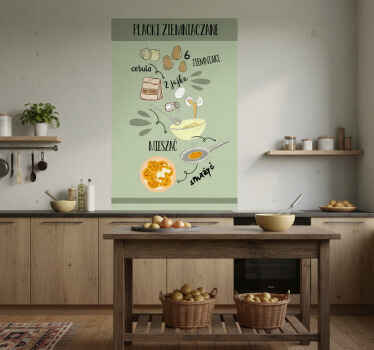 Plakat do kuchni placki ziemniaczane - TenStickers