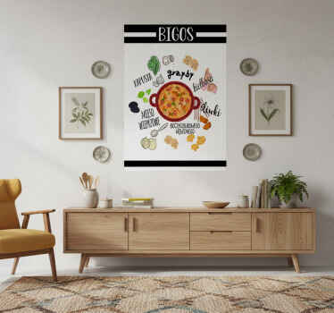 Plakat do kuchni bigos w pysznej odsłonie - TenStickers