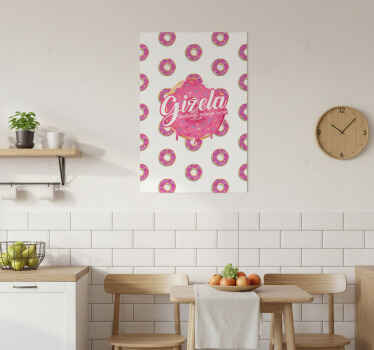 Plakat do kuchni zjedzony pączek z napisem - TenStickers