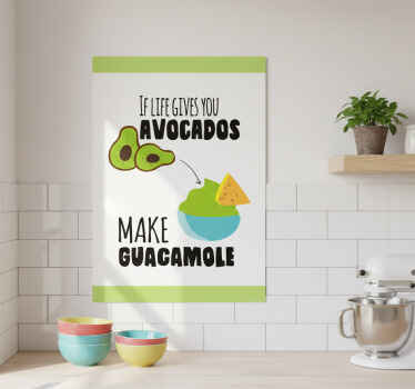 Αφίσα κουζίνας με αστείο λογοπαίγνιο αβοκάντο - TenStickers