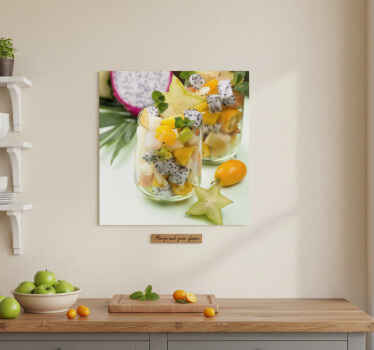 Αφίσα κουζίνας Μάνγκο και πράσινα γυαλιά - TenStickers