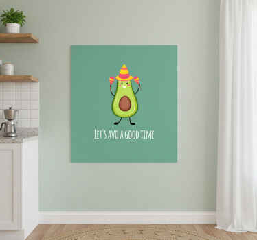 Kitchen poster with a funny avocado quote - TenStickers