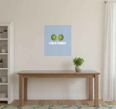 Kitchen poster funny quote with kiwis - TenStickers