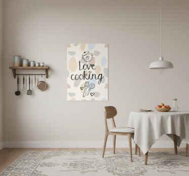 厨房宣传画传递对烹饪的热爱 - TenStickers