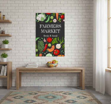 厨房宣传画农贸市场 - TenStickers