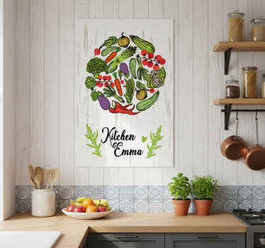 Kitchen poster fresh vegetables in the kitchen - TenStickers