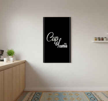 厨房宣传画咖啡杯极简风格窗帘4 - TenStickers