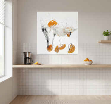 厨房宣传画 水中的水果 - TenStickers