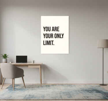 办公室宣传画 你就是唯一的限制 - TenStickers