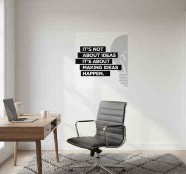 办公室宣传画激发创意的文字 - TenStickers