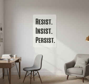 办公室宣传画，坚韧不拔，执着坚持 - TenStickers