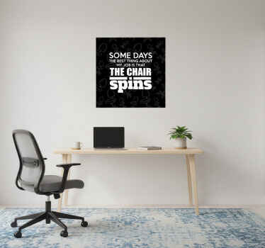 办公室宣传画让你笑翻的工作名言 - TenStickers