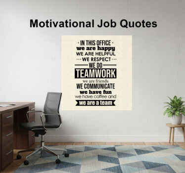 办公室宣传画激励职场名言 - TenStickers