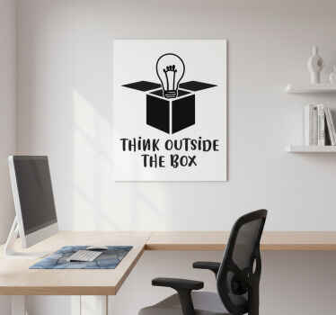 办公室宣传画，打破常规思维 - TenStickers